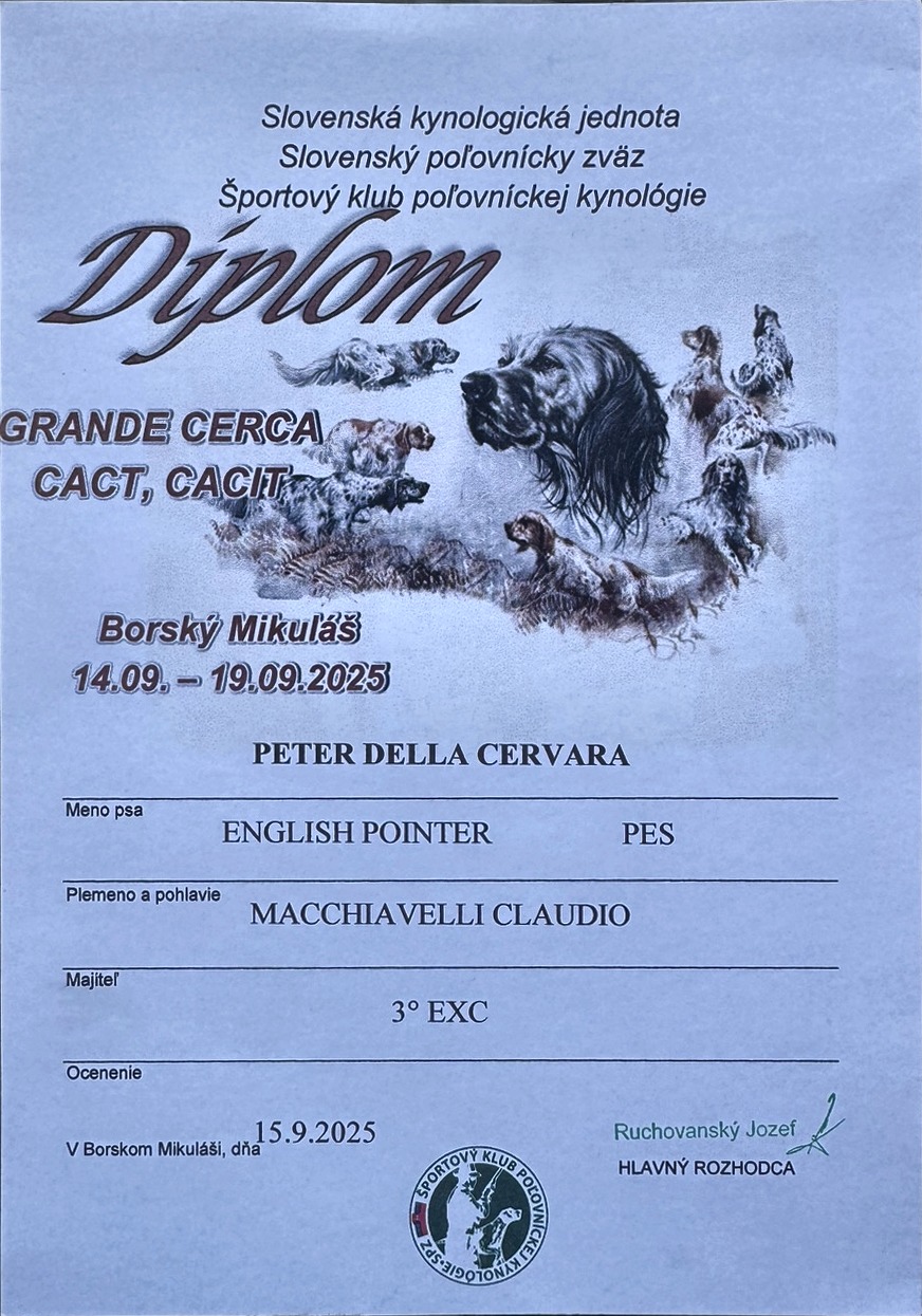 Peter della Cervara - Diploma 3 EXC