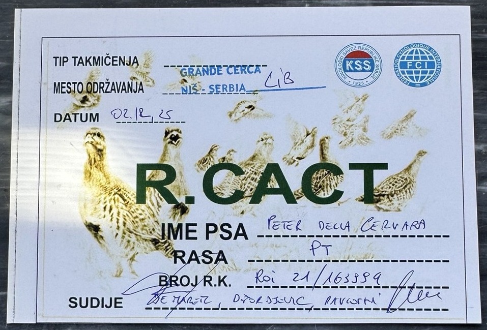 Peter della Cervara - R CACT Niš Serbia 2 dicembre 2025