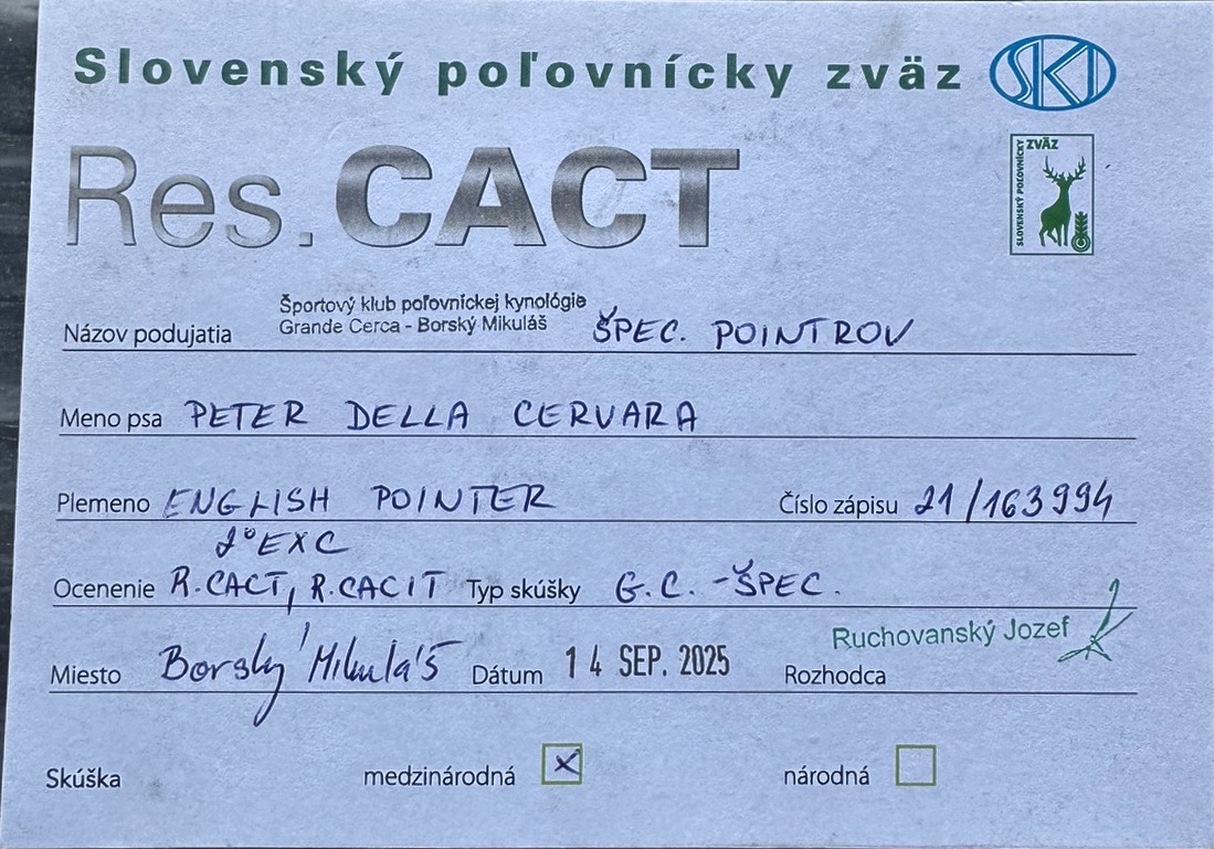 Peter della Cervara - Riserva CACT